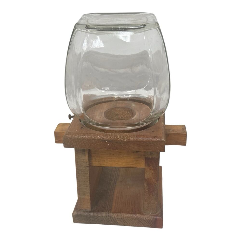 Vintage Knock On Wood Core Wood Gumball Machine Made in USA - Picture 6 of 10